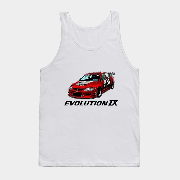 Mitsubishi Lancer Evo IX Tank Top by RifkyAP28